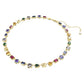 Vibrant Swarovski Imber Multicolored Zirconia Necklace, Gold-Tone Plated, Mixed Cuts, Elegant Design