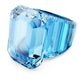 Blue gemstone on a white background