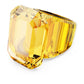 Yellow gemstone on a white background