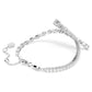 Swarovski Matrix White Rhodium Plated Bracelet with Mixed Cut Crystals