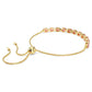 Elegant Swarovski Matrix Pear-Cut Pink Gold-Tone Plated Bracelet
