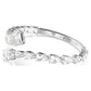 Swarovski Matrix Crystal Cuff Bangle with White Rhodium Plating