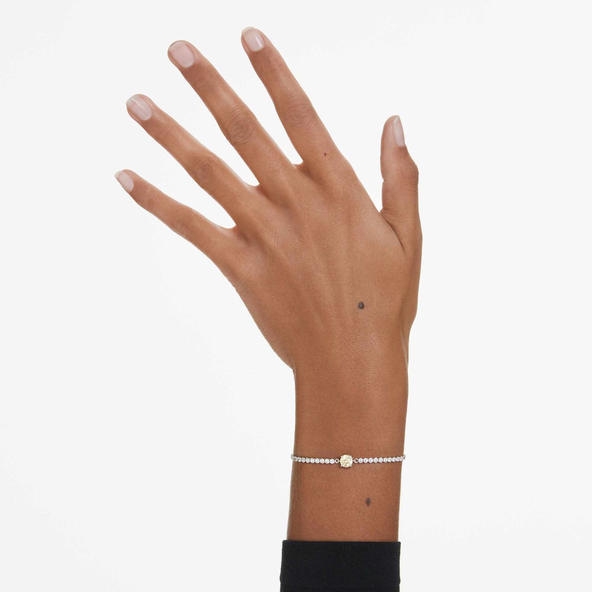 Swarovski Matrix Yellow Rhodium-Plated Tennis Bracelet with Mixed Cuts