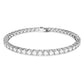 Swarovski Matrix White Rhodium-Plated Round Cut Tennis Bracelet