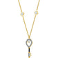 Swarovski Tarot Magic Key Necklace: Gold-Plated Crystal-Embellished Delicate Layering Pendant