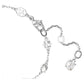Mesmera White Rhodium Plated Swarovski Mixed-Cut Bracelet with Extra Stone