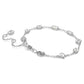 Mesmera White Rhodium Plated Swarovski Mixed-Cut Bracelet with Extra Stone