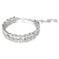 Swarovski Mesmera Double-Row White Rhodium-Plated Bracelet with Zirconia