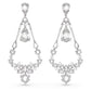 Swarovski  Mesmera Long Chandelier Clip Earrings