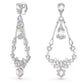 Swarovski  Mesmera Long Chandelier Clip Earrings