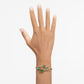 Swarovski Millenia Octagon Cut Green Crystal Bangle Bracelet