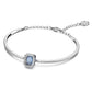 Swarovski Millenia Octagon Cut Pavé Blue Bangle Bracelet