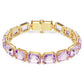 Swarovski Millenia Octagon Cut Purple Crystal Tennis Bracelet