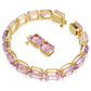 Swarovski Millenia Octagon Cut Purple Crystal Tennis Bracelet