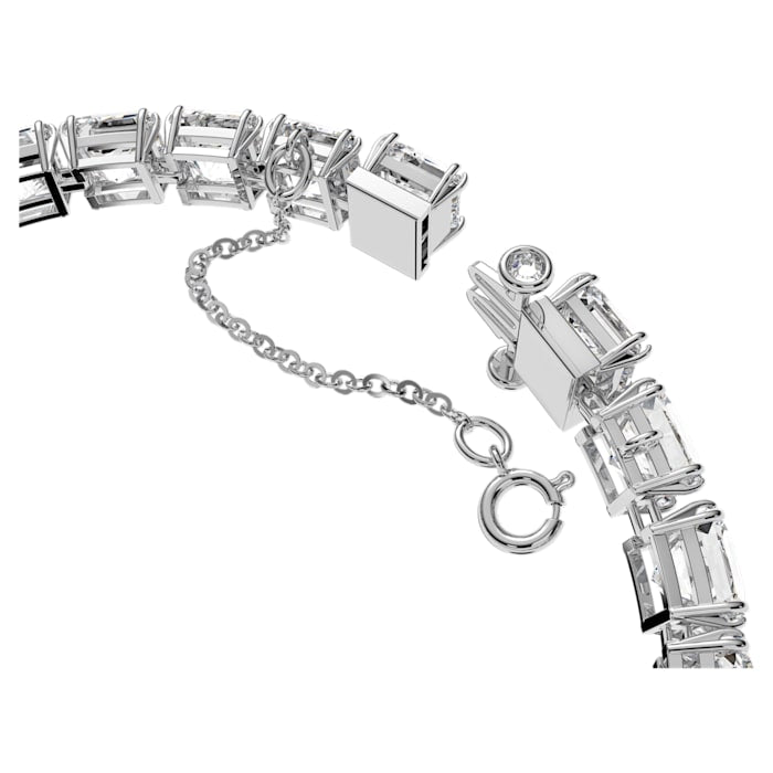 Swarovski Millenia Square-Cut White Rhodium Plated Articulated Bracelet