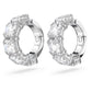 Swarovski Millenia Square-Cut White Rhodium Clip Earrings – Elegant Sparkle