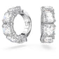 Swarovski Millenia Square-Cut White Rhodium Clip Earrings – Elegant Sparkle