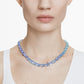 Swarovski Millenia Blue Octagon Cut Crystal Necklace