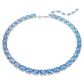 Swarovski Millenia Blue Octagon Cut Crystal Necklace