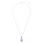 Swarovski Millenia Blue Octagon Crystal Pendant Necklace