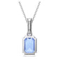 Swarovski Millenia Blue Octagon Crystal Pendant Necklace