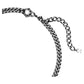 Swarovski Numina Round Cut White Crystal Ruthenium Plated Chain Necklace