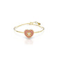 Hyperbola Soft Pin Bangle Heart Pink Gold-tone Plated