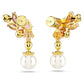 Swarovski Gema Pearl Flower Drop Earrings