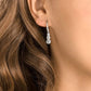 Swarovski Stilla Attract Crystal Hoop Earrings, Round Cut, White Rhodium Plated