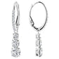 Swarovski Stilla Attract Crystal Hoop Earrings, Round Cut, White Rhodium Plated