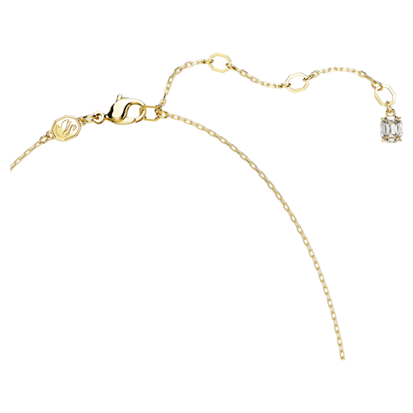 Stilla Multicolored Crystal Necklace, Gold-Tone Plated, Mixed Cuts, Zirconia Embellished