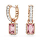 Swarovski Stilla Multicolored Rose Gold-Tone Crystal Zirconia Bracelet Earring Set