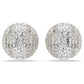 Swarovski Sublima White Rhodium Plated Clip Earrings with Crystal Pavé
