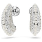 Swarovski Sublima Rhodium Plated Small Drop Earrings with Crystal Pearls