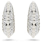 Swarovski Sublima Rhodium Plated Small Drop Earrings with Crystal Pearls