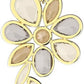 Swarovski Elegance of Africa Gold-Tone Flower Pendant Necklace with Faceted Crystals