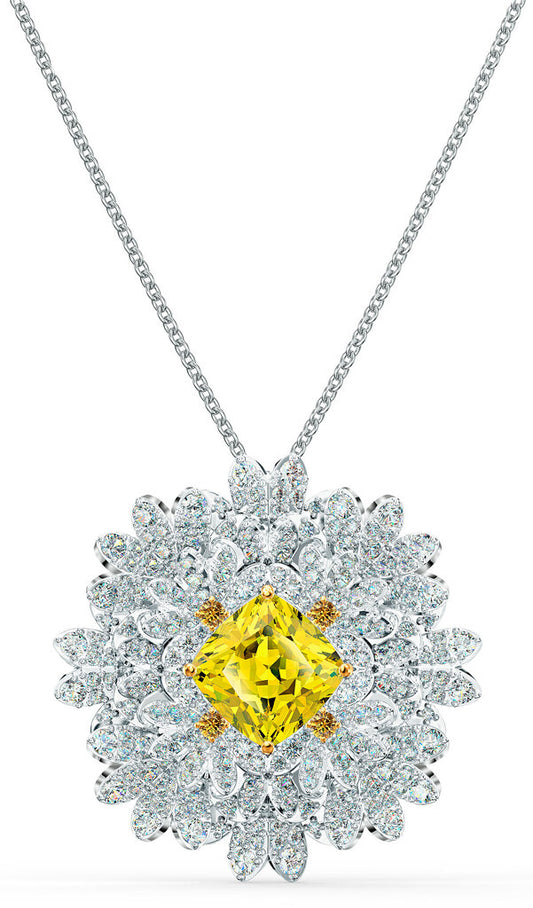 Swarovski Eternal Flower Necklace and Brooch