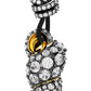 Swarovski Idyllia Gold-Tone Shell Crystal Pendant Necklace, Black Cord, Ocean-Inspired Elegance
