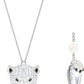 Swarovski Polar Bear Pendant Necklace with Pearl