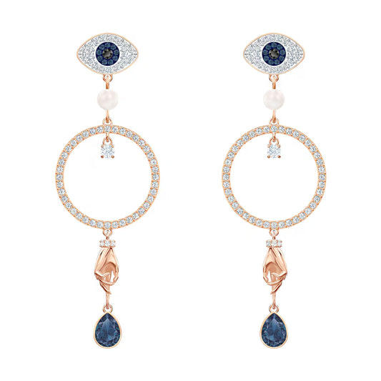 Swarovski Symbolic Multicolored Hoop Earrings