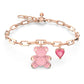 Swarovski Teddy Bear Pink Crystal Bracelet