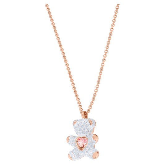 Swarovski Teddy Bear White Crystal Pendant