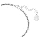 Swarovski Volta Heart Bracelet: Rhodium-Plated White Crystal Swirling Design