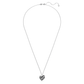 Swarovski Volta Small Black Heart Pendant with Ruthenium Plating
